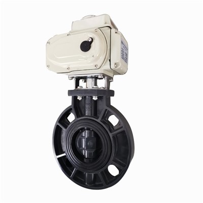 DN65 PVC صمام فراشة الويفر الميكانيكي